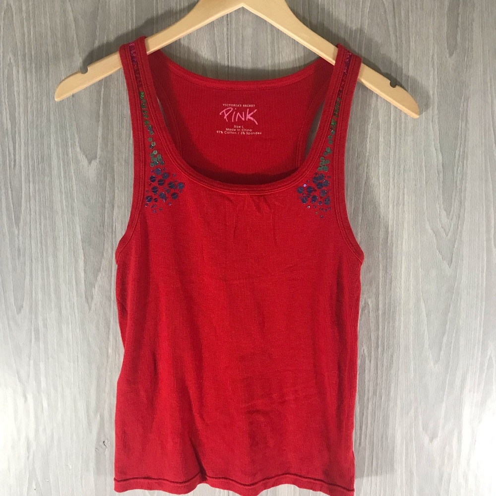 RED PINK by Victoria Secret Pull over Tank Top